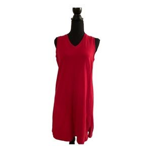 Sonoma life+style Red V-neck T-shirt Dress S/CH